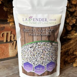 Foil Fresh Packaged Loose Dried Lavender 50 Grams by The Home of Lavender
