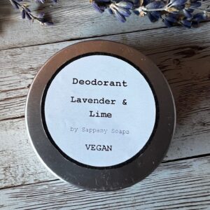 Lavender & Lime Deodorant Tin by Sappany